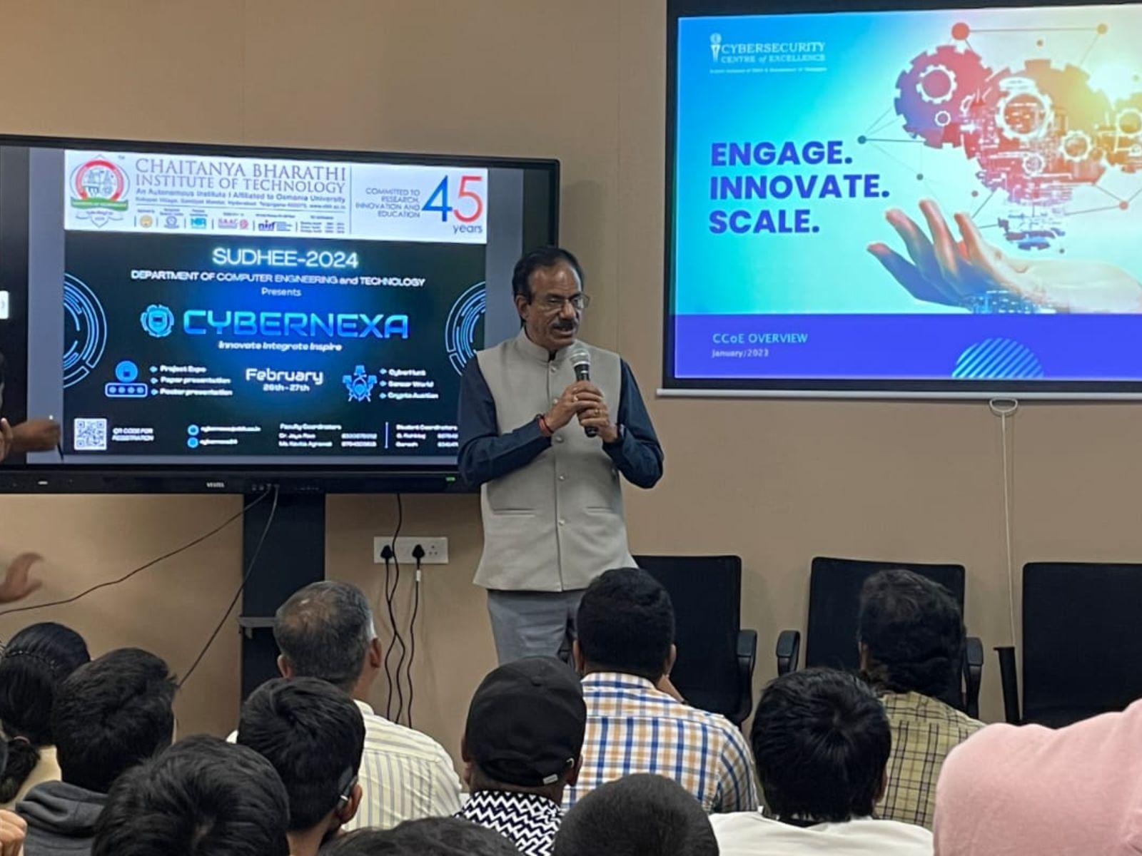  Dr Sriram Birudavolu as Chief Guest at the Cybernexa Event
