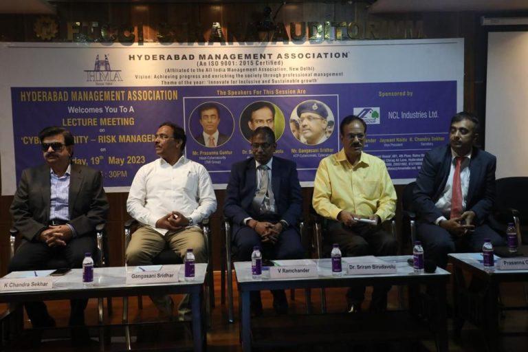  Hyderabad Management Association's Lecture Meeting On Cybersecurity-Risk Management